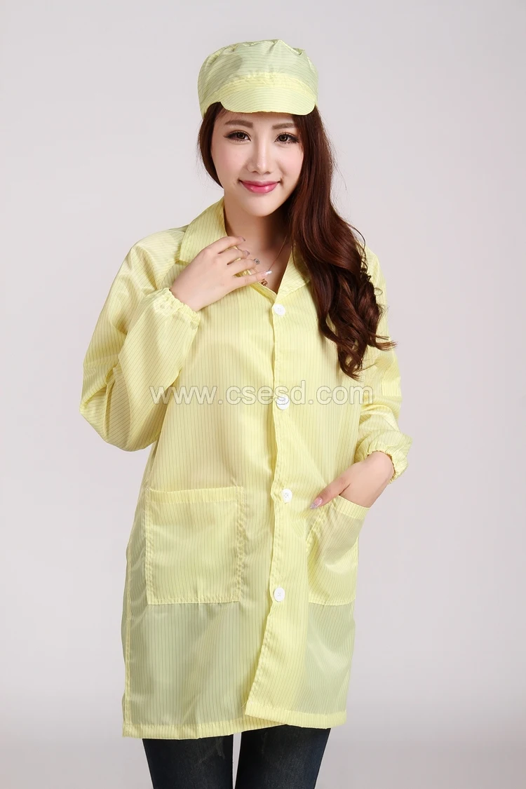 Antistatic Coat ESD Work Coat Washable Cleanroom Safety Coat