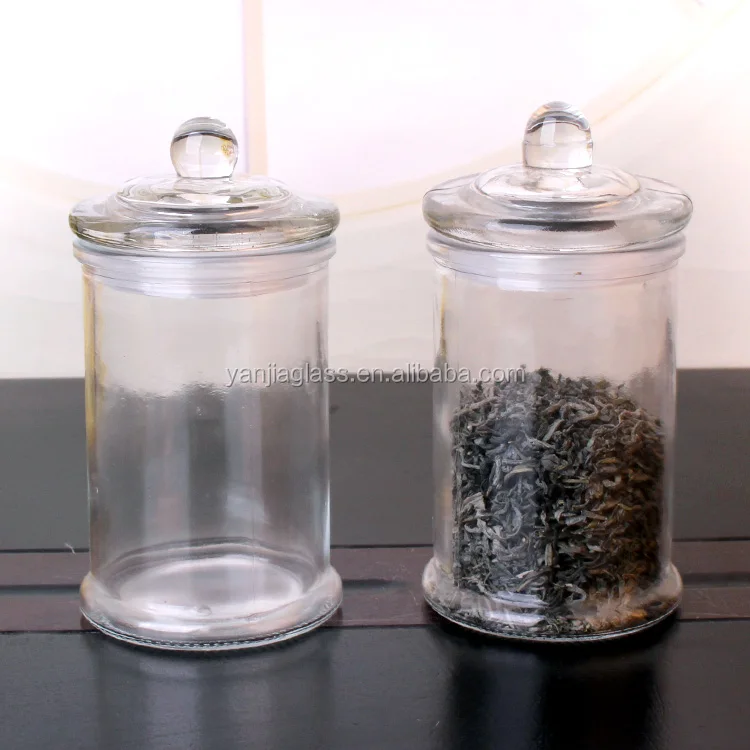 Hot sale 10oz empty food glass storage container jars with sealed glass lid