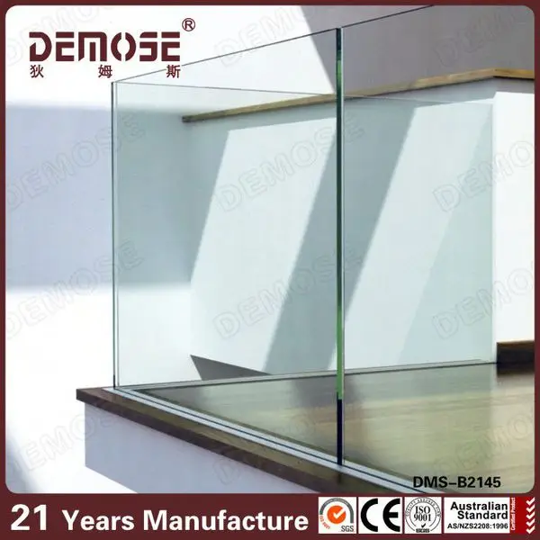 Glass baluster handrail balustrade/glass railing/handrail