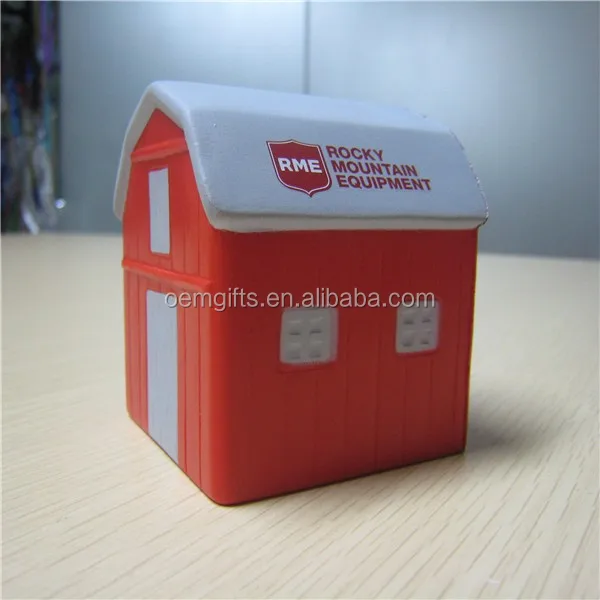 Cheap House Shaped Promotional PU stress ball