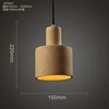 natural feature cement /concrete lamp shade with light designed for home pendant ceiling lamp and wall decor