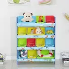 Convenience store shelf kids storage wooden toy cabinet