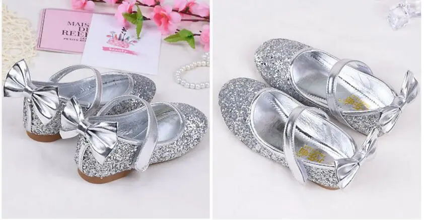Girls Sequins leather sandals-30