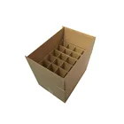 Corrugated cardboard 6 12 24 bottle wine glass packing box