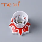 B22 E27 Double Plastic Electric Lamp Bulb Base Holder
