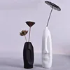 2019 new high quality handmade flower ceramic vase face for home decoration