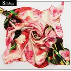 printed promotional digital print scarf indian silk shawl