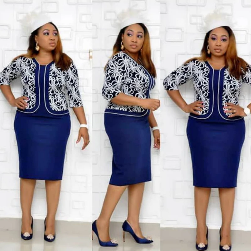 Fashion High Waist Womens Plus Size Dress