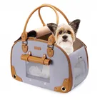 Foldable Waterproof Purse Portable Premium Leather Cat Dog Pet Bag Carrier