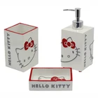 BX Group children polyresin bathroom accessories set with cartoon hello kitty for kid
