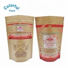 Special window brown craft paper packaging stand up pouch pet food bag