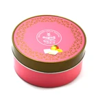 Pink Round Sugus Candy Tin Box Hard Sugus Candy Can for Mango Flavor