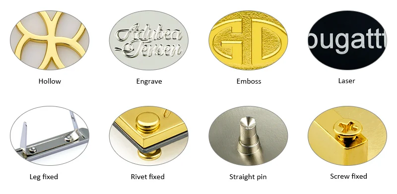Metal Logo Handbags