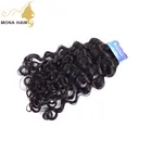 Aliexpress human hair wet and wavy unprocessed brazilian virgin hair weave brazilian water wave bundles
