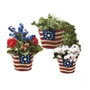 Antique American Metal Garden Decorative Colourful Flower Pot Stands