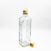 wholesale premium Noblesse snap on top engraved 750ml whiskey liquor glass gin bottle