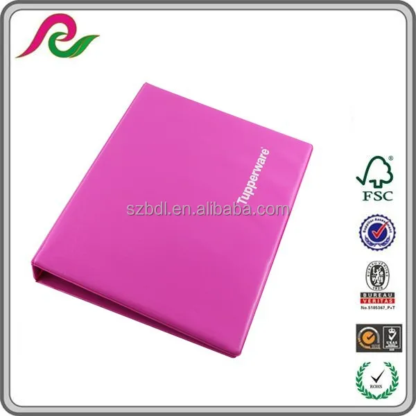 custom zipper binders ring binder presentation folder 3 metal