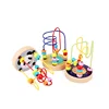 Children colorful intelligent wooden Educational Toy Maze Roller Coaster Beads toy