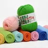 Free samples chinese fancy bamboo cotton yarn manufacturer good sell eco friendly hand knitting 50g 100gbambu bamboo cotton yarn