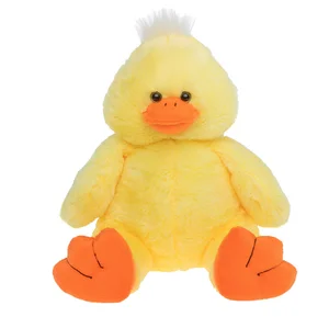 plush easter yellow duck toys ,rattle yellow duck toy,plush