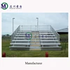 MC-8F angel iron metal structure grandstand wirh aluminum deck andaluminum seating