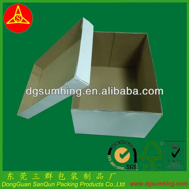 kraft paper carton box blank packaging box lid and base box
