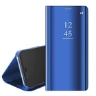 A20e Phone case,Smart Plating Leather Mirror Cover Clear View Flip Phone Case For Samsung Galaxy A20e