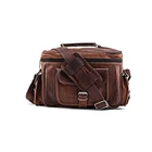 Brown DSLR Camera case Leather Camera Shoulder bag