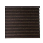 High Quality Blackout Zebra Blinds Pure Color Window Coverings Plastic Ball Shades