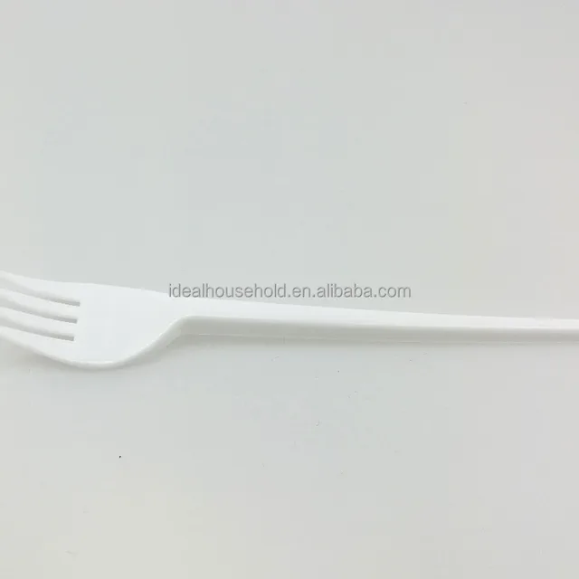 white plastic forks