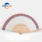 hot selling manual wooden sticks hand fan for decoration