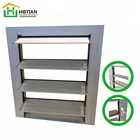 Breakproof european Rolling Full Aluminum alloy shutter window without glass