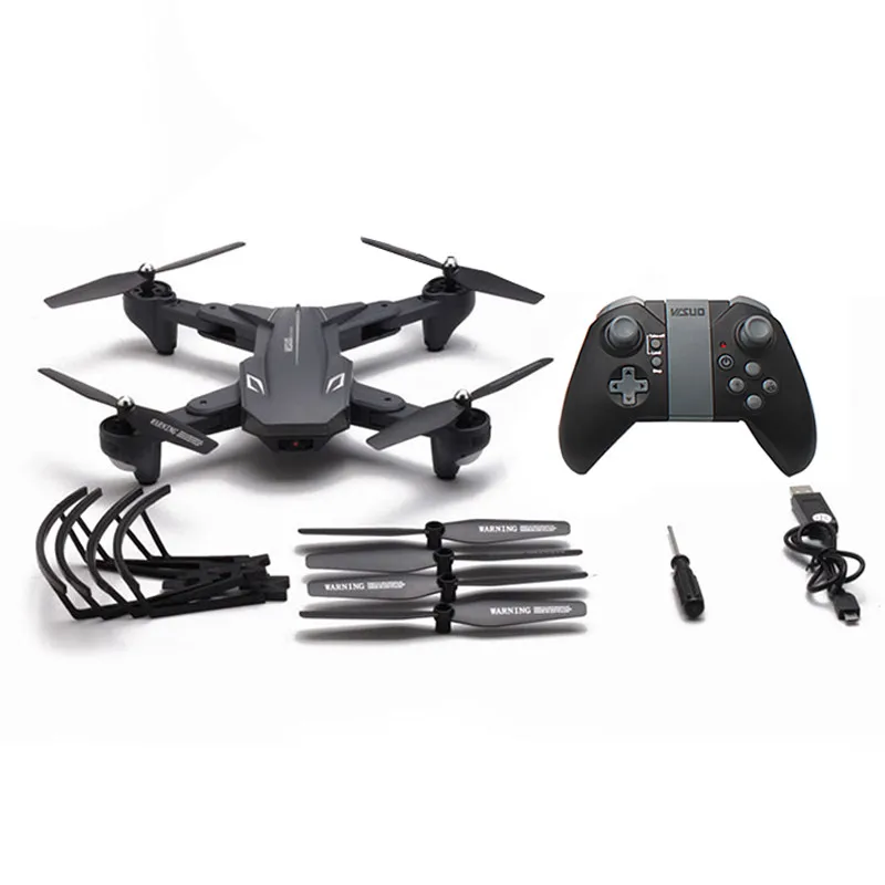 VISUO XS816 4kDrone FPV WiFi Remote Control Foldable RC Quadcopter Dual Camera 2MP+0.3MP Optical Flow Headless Mode Selfie Drone