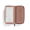 Good quality leather check book wallet customized check book cover