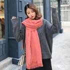 hot selling soft and warm acrylic material women pashmina winter cashmere scarf