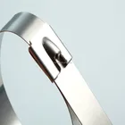 Corrode Resistant Stainless Steel Cable Clamp Zip Tie