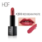 HOF Branded Cosmetic Makeup Red Bean Paste Waterproof Satin Lipstick