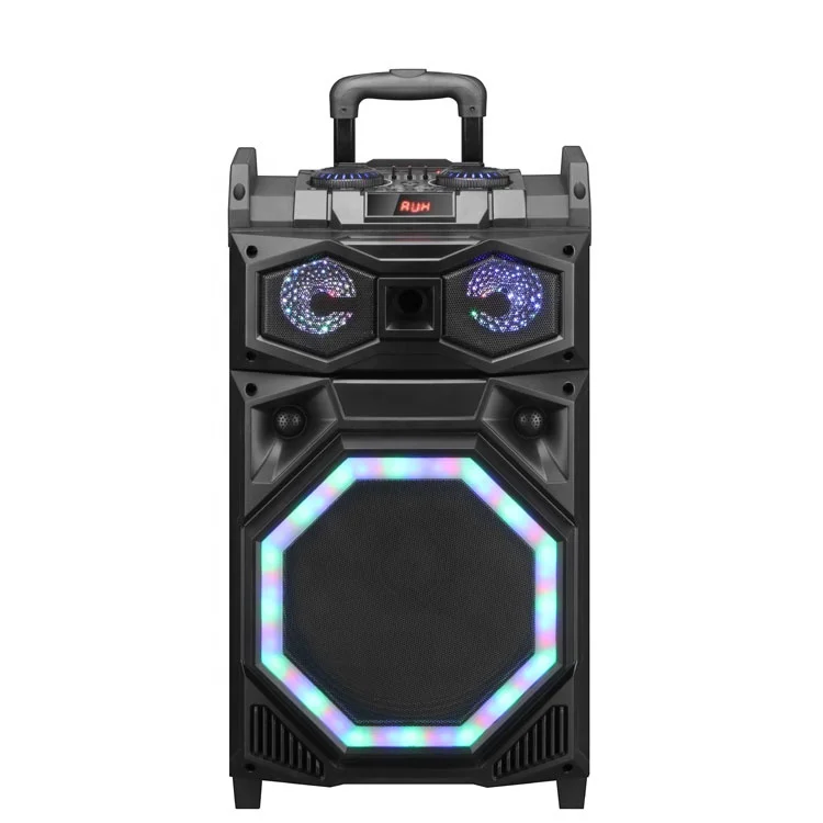 12inch Fashionable Waterproof Party Portable Rechargeable Blue tooth DJ Speaker Trolley portable speaker with wired microphone - ANKUX.COM