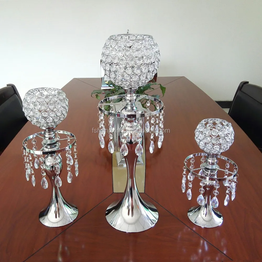 crystal tea light votive candle holder for weddings