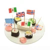 Countries Healthy Cupcake National Toothpick Flag Printing