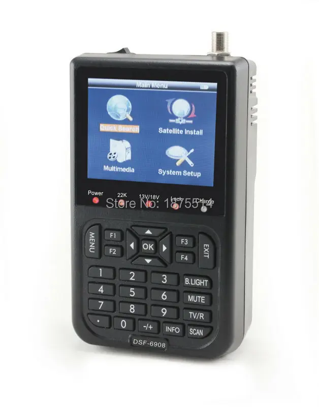 Satlink WS-6908 3.5" DVB-S FTA digital satellite meter satellite finder ws 6908 satlink ws6908
