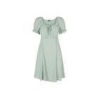 Latest Linen Dress Patterns For Women Clothes Light Green Milkmaid Tea Dress