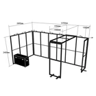 Modular Booth Modular Booth 10x20ft Transformable Modular Aluminum Exhibition Booth With Graphic