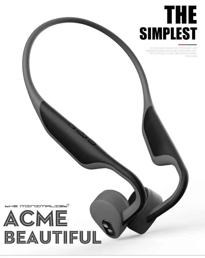 Bone conduction wireless bluetooth headphone with microphone for samsung xiaomi huawei iphone - ANKUX.COM