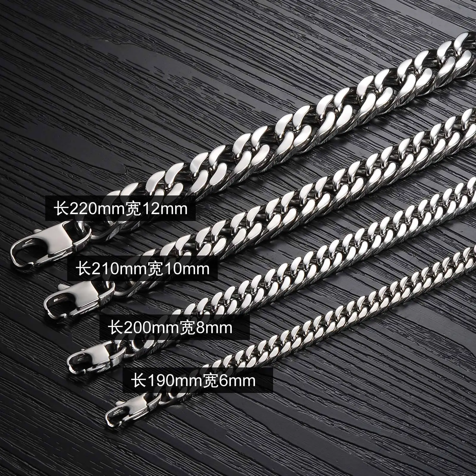 2019 Sexy titanium steel bracelet men,stainless steel bracelet man cuban link chain bracelet wholesale