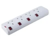 British Socket Extension/UK type Power Strip with Switches and 13A 3 round pins Plug