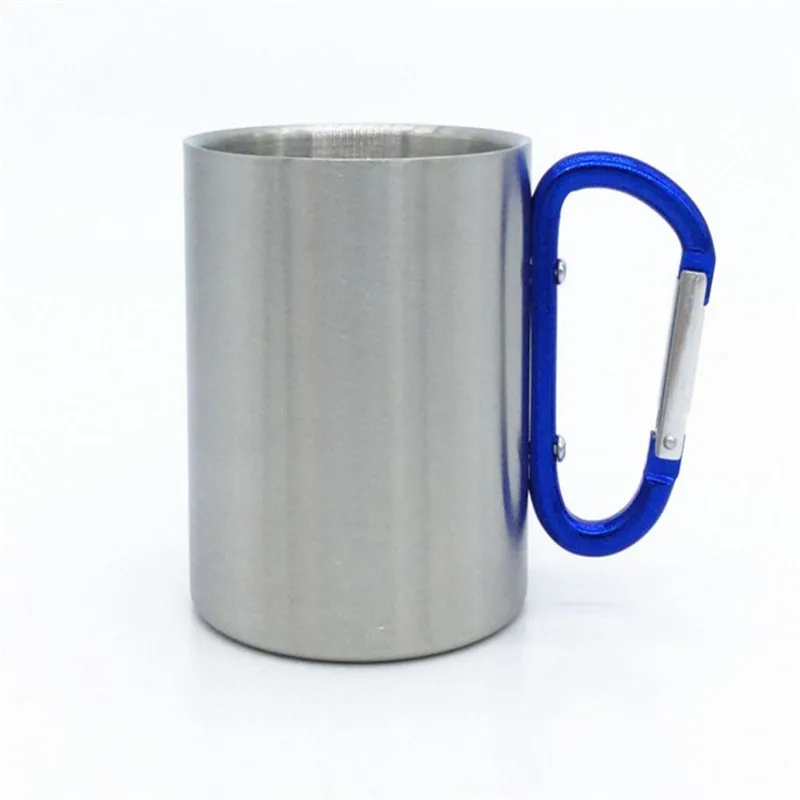 Promo good quality metal stainless steel carabiner mug