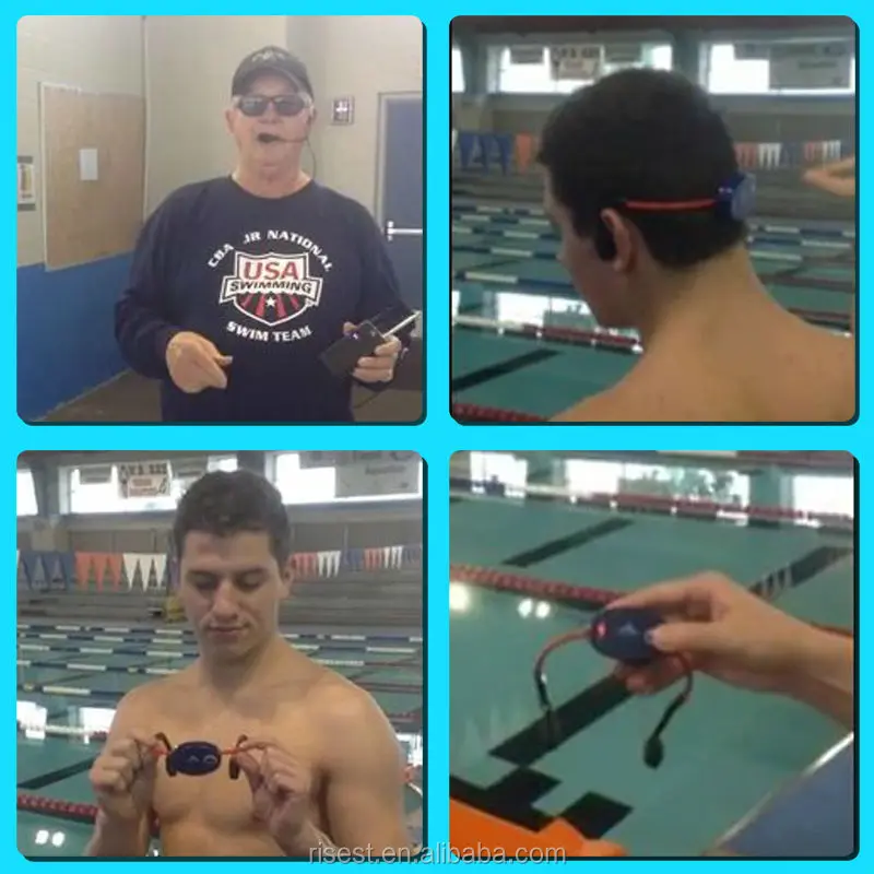 Aquatalk Headset with Walkie Talkie for Swimmer and Coach Training - ANKUX.COM