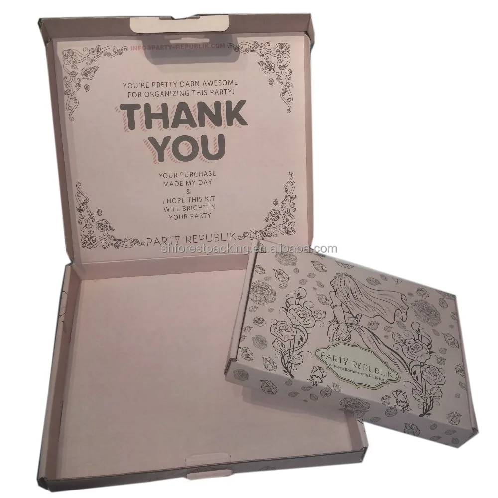 eye-catching tuck top wedding gift box for party with custom