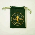 brand disposable soft fabric canvas drawstring bag custom packaging